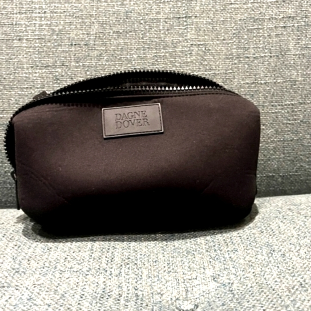 EUC Dagne Dover Onyx "HUNTER" Toiletry Storage Bag w Interior Zip Pouch